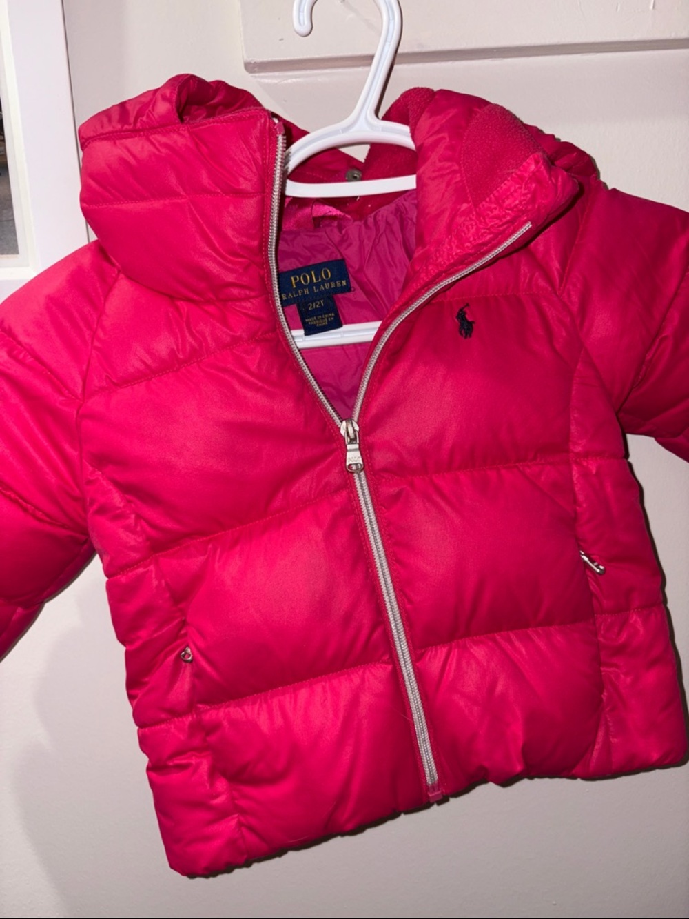 Polo by Ralph Lauren Hot Pink Puffer Jacket